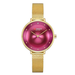 Curren Casual Watch For Women Analog Metal - 9029