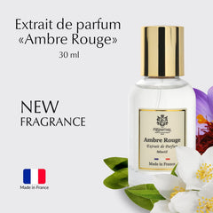 Preparfumer From France Аmbre Rouge Perfumes for Women 30ml - Floral Oriental Scent - Luxury Fragrance with Saffron & Jasmine - Long Lasting Perfume With Amber Wood Notes - Gifts for Women