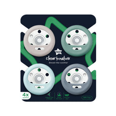 Tommee Tippee Breast-Like Pacifier, Skin-Like Texture, Symmetrical Design, BPA-Free Binky, 6-18m, 4-Count