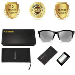 KANASTAL Polarized Sunglasses for Women, Classic Square Mens Sun Glasses, Lightweight Shades for Womens Outdoor 100% UV400 Protection Driving Fishing Golf Outdoor Activities