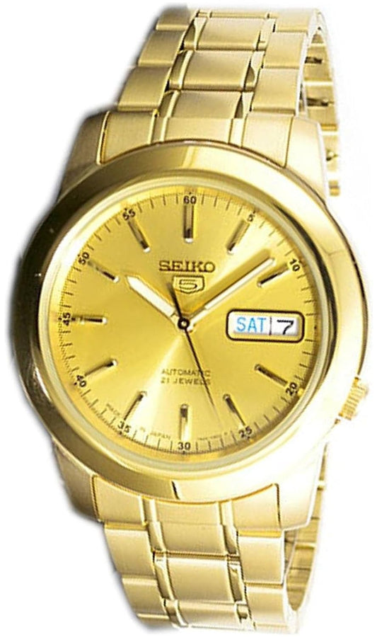 Seiko Men's Seiko 5 Automatic Watch with Analog Display and Stainless Steel Strap SNKE56J1