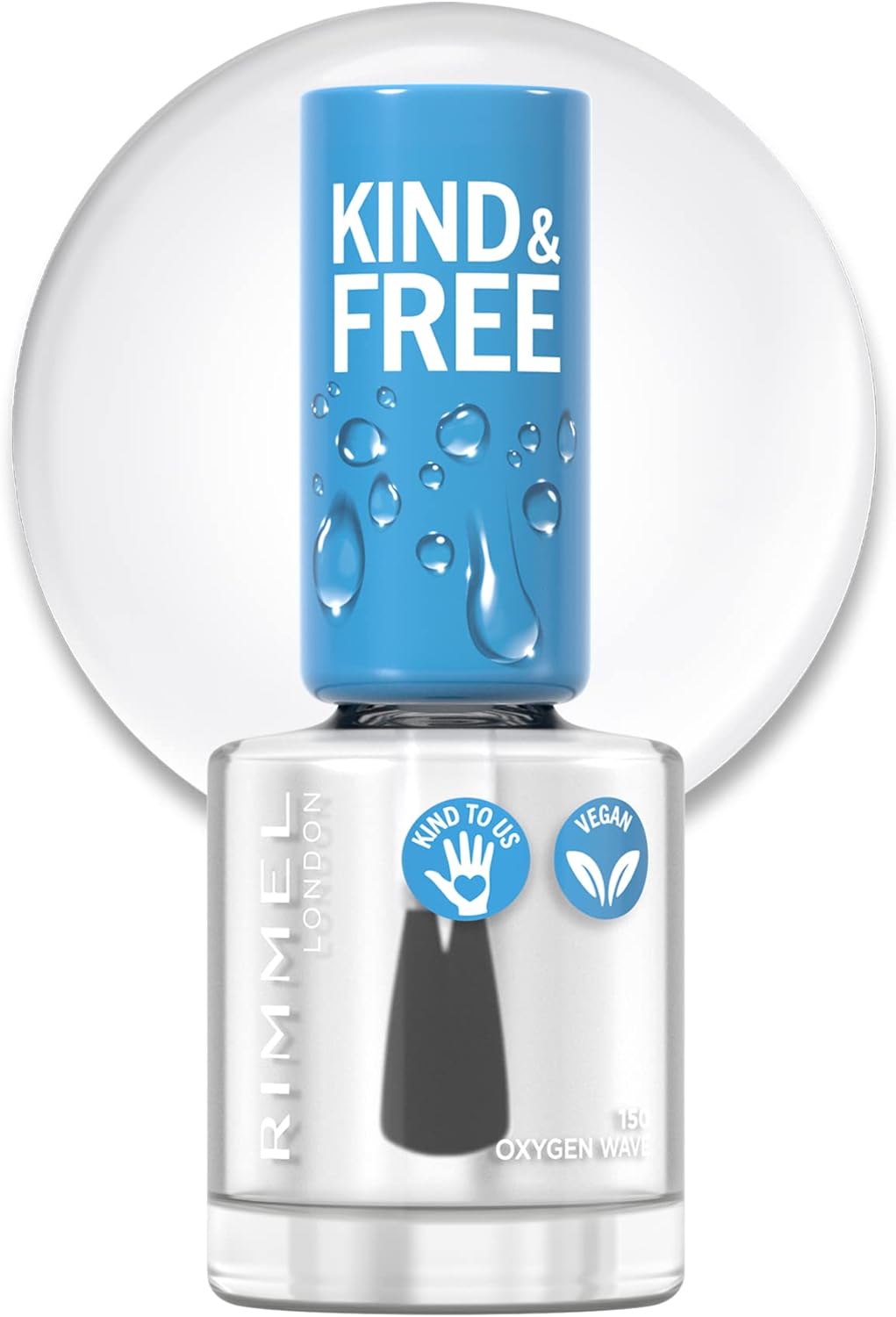 Rimmel Kind & Free Nail Polish - 150 Oxygen Wave Top Coa