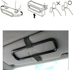 SKY-TOUCH 1pcs Car Tissue Box Holder, Visor and Back Seat Auto Accessories, Car Tissue Paper Box Holder, Portable Car Mount Space Saving Rear Seat Head Rest Support Hold-Clip, Black