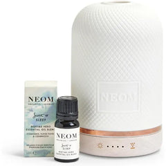 NEOM Wellness Pod Electronic Diffuser & Chamomile, Ylang Ylang & Cedarwood Essential Oil Blend, 10ml