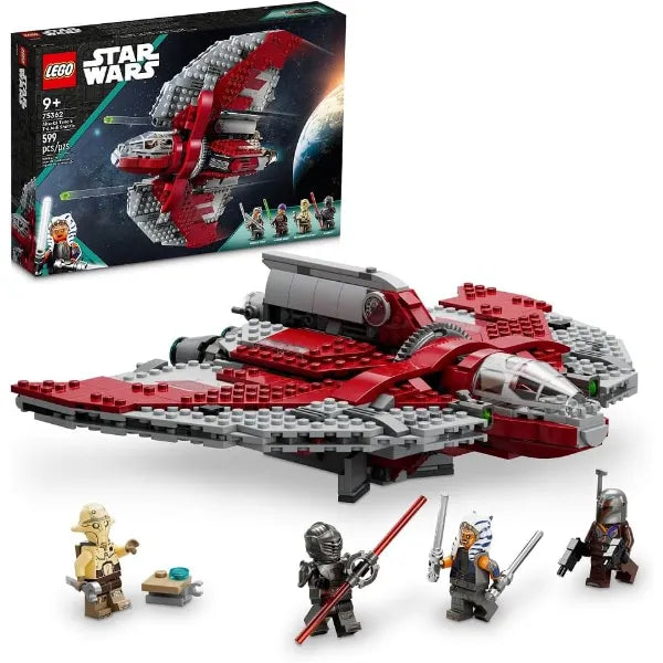 LEGO Star Wars Ahsoka Tano’s T-6 Jedi Shuttle Spaceship Toy - Star Wars Building Toys Set for Kids, Boys & Girls, Ages 9+ - Birthday Gift for Fans - 4 Minifigures - 75362