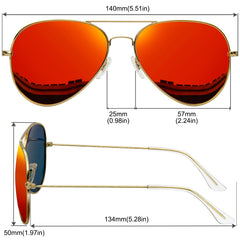 KANASTAL Polarized Sunglasses for Women and Men, Metal Frame Sun Glasses Retro Shades for Mens Driving Outdoor Military Style 100% UV400 Protection