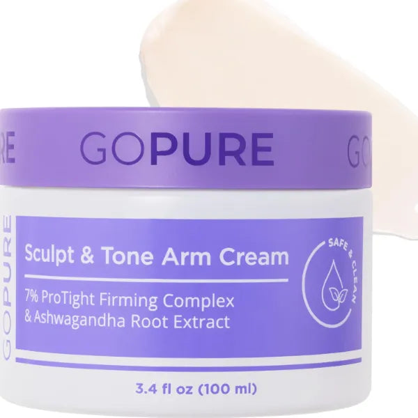 goPure Firming Butt & Thigh Cream – Smooths the look of dimpled texture, fades the look of stretch marks, 4.25 Fl Oz