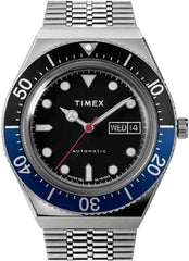 Timex Men's M79 Automatic 40mm Watch - Silver/Blue/Black