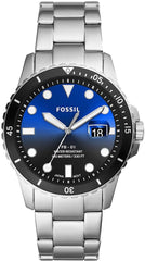 Fossil Men's Water Resistant Analog Watch FS5668, SILVER, FS5668