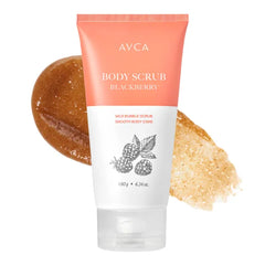 AVCA Signature Body Scrub Blackberry for Smooth, Radiant Skin and Exfoliation 180g, 6.34 fl. oz