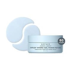 NuFACE IonPlex Hydra Gel Power Under Eye Patches  Gel Under Eye Mask for Puffy Eyes & Dark Circles  Cooling Wrinkle Patches & Hydrating Treatment Pads to Energize, Brighten & Tighten (60 Count)