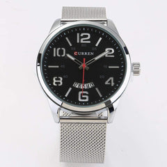 Curren Men's Analog Stainless Steel Watch 8236 - Silver