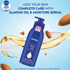 Nivea Body Lotion For Very Dry Skin, Nourishing Body Milk With 2X Almond Oil - 400ml