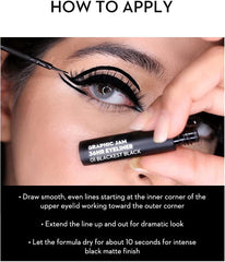 Sugar Cosmetics - Graphic Gum 36H Eyeliner - 01 Deep Black (Matte Finish Eyeliner) - Intense, Waterproof Eyeliner - Lasts up to 36 Hours