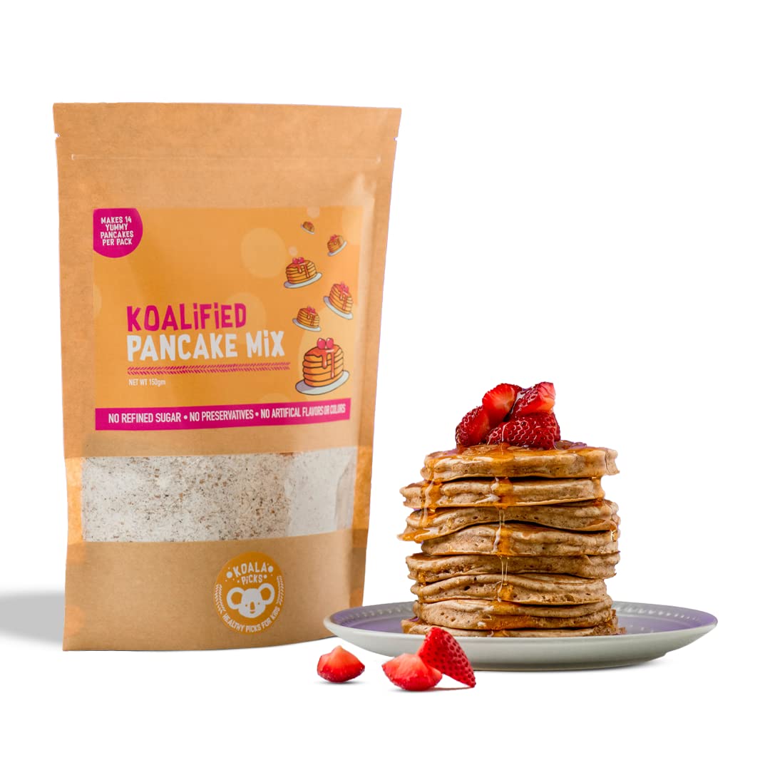 Koala Picks Pancake Easy Ready to Make Mix - 290g - Makes Up to 14 Pancakes - Free from Refined Sugar, Preservatives, and Artificial Flavors for Healthy Breakfast - Perfect for Weekend Brunch