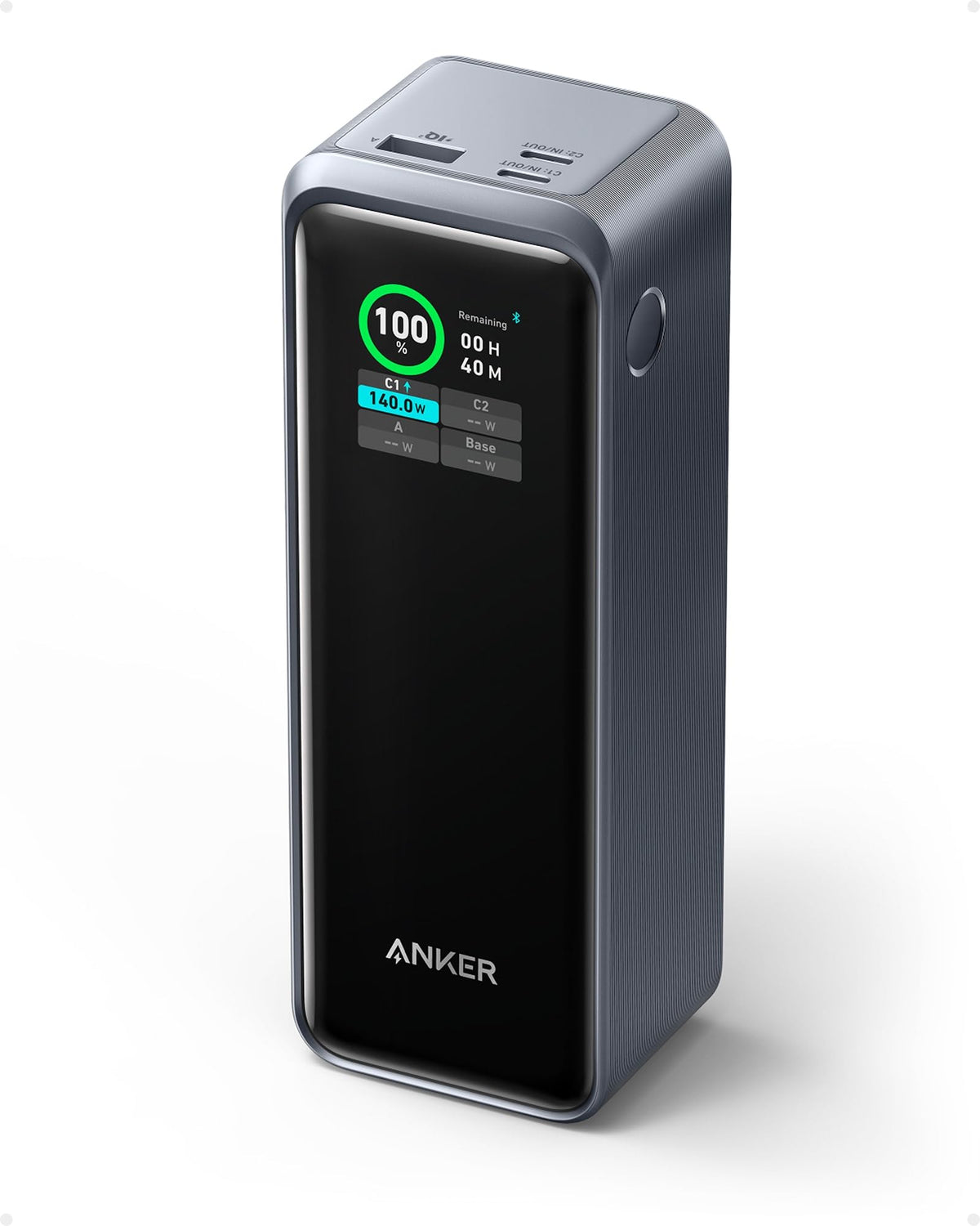 Anker Prime Power Bank, 27,650mAh 3-Port 250W Portable Charger (99.54Wh) Smart App, Smart Digital Display, Compatible with MacBook Pro/Air, iPhone 17/16 Series, Samsung, Huaiwei, Dell, Xiaomi