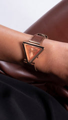 GUESS Ladies 34mm Watch - Black Strap Champagne Dial Gold Tone Case