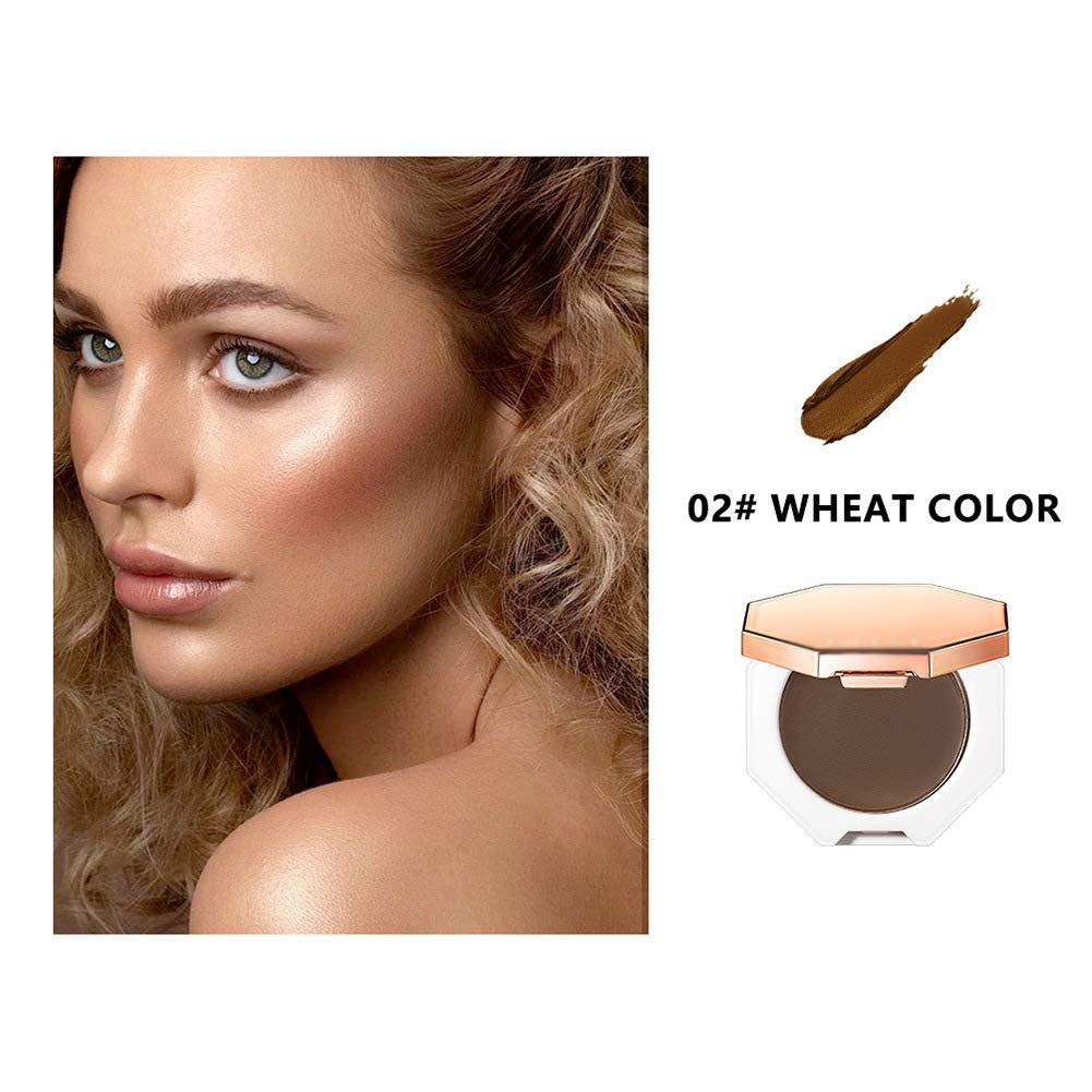 NLLNT Matte Bronzer Cream Contouring Dark Brown Shadow Powder Sun-kissed Tan Glow