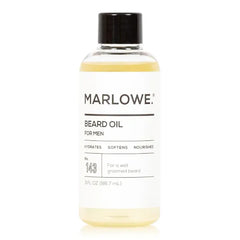 MARLOWE. No. 143 Beard Oil 3 oz, Conditioning Oil for Men, Softer & Fuller Beard Care, 100% Natural Softener with Sunflower & Safflower Oils, Conditions & Nourishes, Fragrance Free