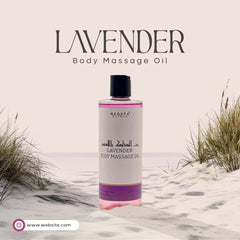 MEDSPA Lavender Body Massage Oil Intensive Re-vitalising Treatment 500ml