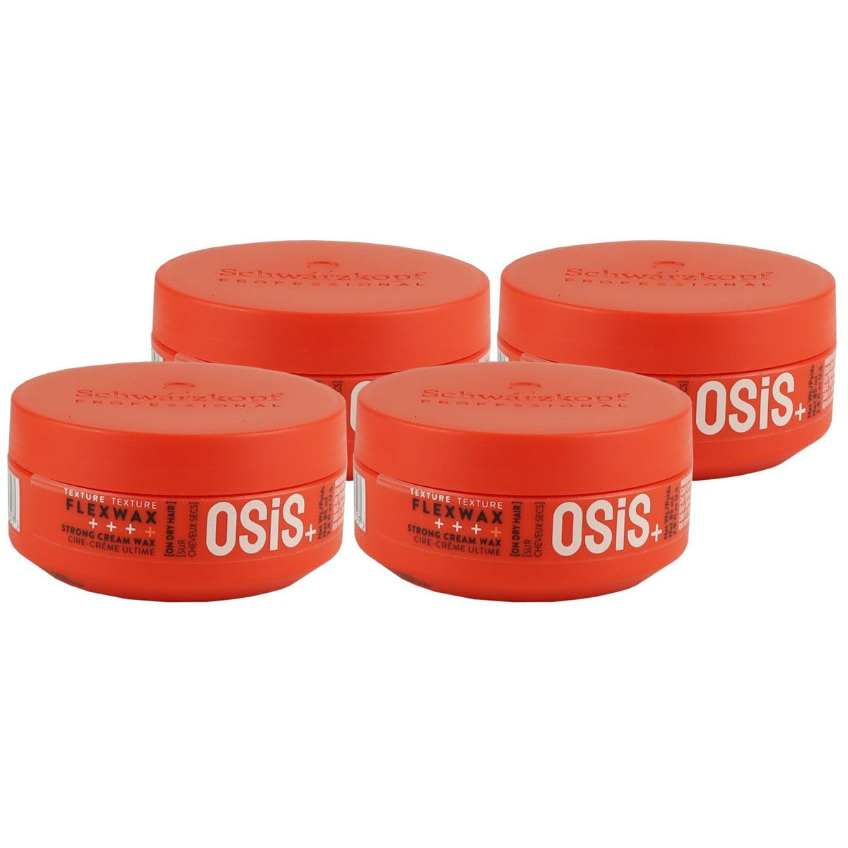 Schwarzkopf Flex Wax Ultra Strong Hair Wax from Oasis 4 x 85 ml Non-Imported Original DIY