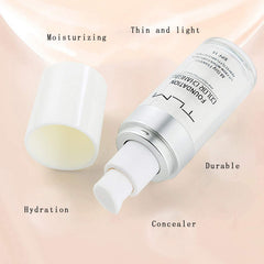 GROLOVE 30ml GROLOVE Color Changing Foundation Liquid Base Makeup Change To Your Skin Tone By Just Blending, white