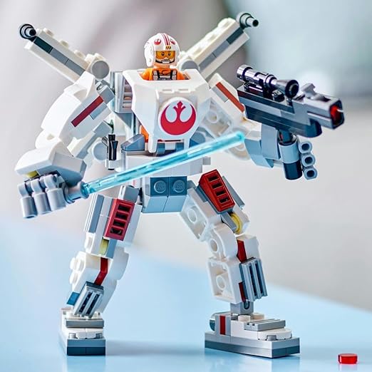 LEGO Star Wars Luke Skywalker X-Wing Mech, Collectible Building Toy for 6 Plus Year Old Boys, Girls & Kids, with a Character Minifigure for Fantasy Action-Adventures, Small Creative Gift Idea 75390