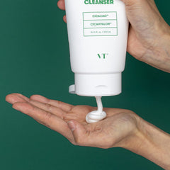 VT Cosmetics Cica Mild Foam Cleanser 10.14 fl. Oz., Gentle Daily Face Wash - Deep Cleansing, Hydrating, Soothing Facial Cleanser with Centella Asiatica Extract, Hyaluronic Acid, Green Propolis Extract