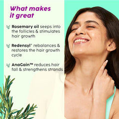 PLIX - THE PLANT FIX Rosemary Hair Growth Serum with 3% Redensyl, 4% AnaGain, 3% Baicapil, 30 ml (Pack of 1) | Stimulates Hair Growth, Increase Hair Density & Thickens Hair | For Men & Women
