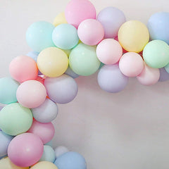 SKY-TOUCH 100 pcs Macaron Latex Party Balloons，Candy Colored Latex Party Balloons For Wedding, Graduation, Kids Birthday Party,Christmas,Baby Shower, Party Supplies, Arch Balloon Tower