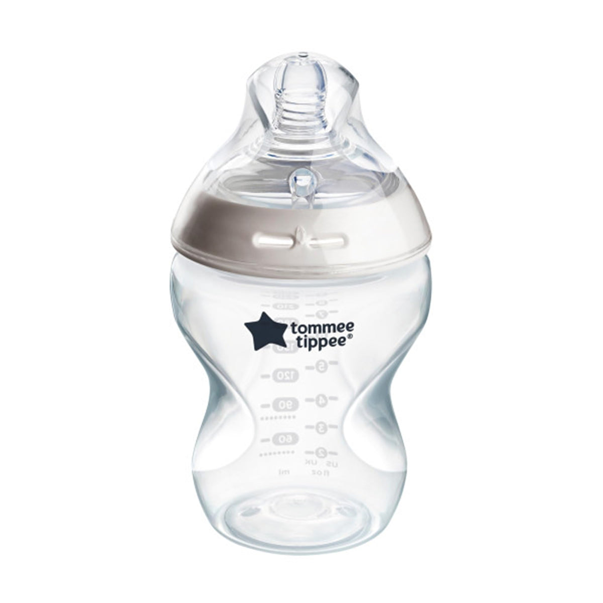 Tommee Tippee Baby Bottles, Natural Start Anti-Colic Baby Bottle with Slow Flow Breast-Like Teat, 260ml, 0m+, Self-Sterilising, Baby Feeding Essentials, Pack of 1