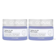 goPure Tighten & Lift Neck & Chest Moisturizer Cream for Visibly Firming, Tightening and Lifting Wrinkles & Crepey Skin, 1.7oz