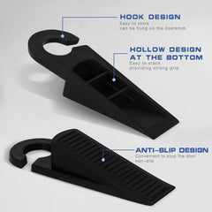 Royal Apex Door Stopper Wedges Mouse Design Guard Baby Safety Protector Non-Slip Door Buffers for Kids Safety Guard Finger Protect for Home and Office, Interior Bathroom, Kitchen, Doors (BLACK 1PCS)