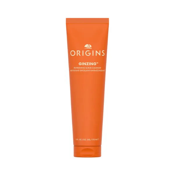 Origins GinZing Gentle Exfoliating Cleanser | Visibly Refines Pores & Brightens | With Caffeine, Ginseng & Jojoba Beads, 5 Fl Oz