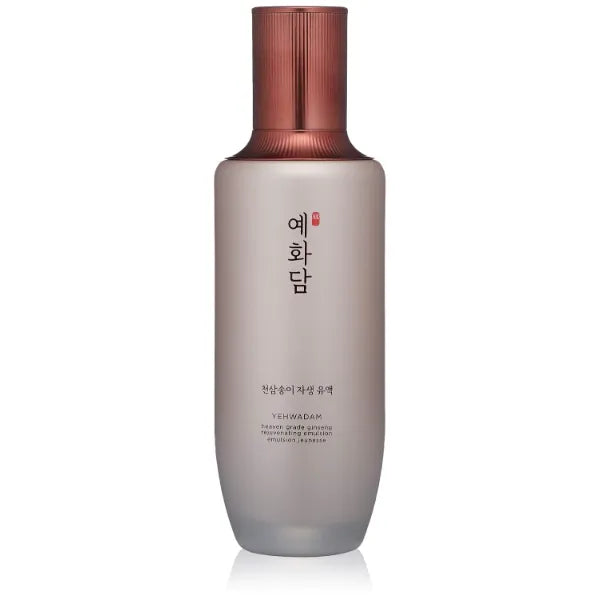 The Face Shop Yehwadam Heaven Grade Ginseng Rejuvenating Emulsion | Gentle & Low-Irritant Formula for Instant Face Moisturization | Naturally Derived for Face Skin Brightness, 4.70 Fl Oz