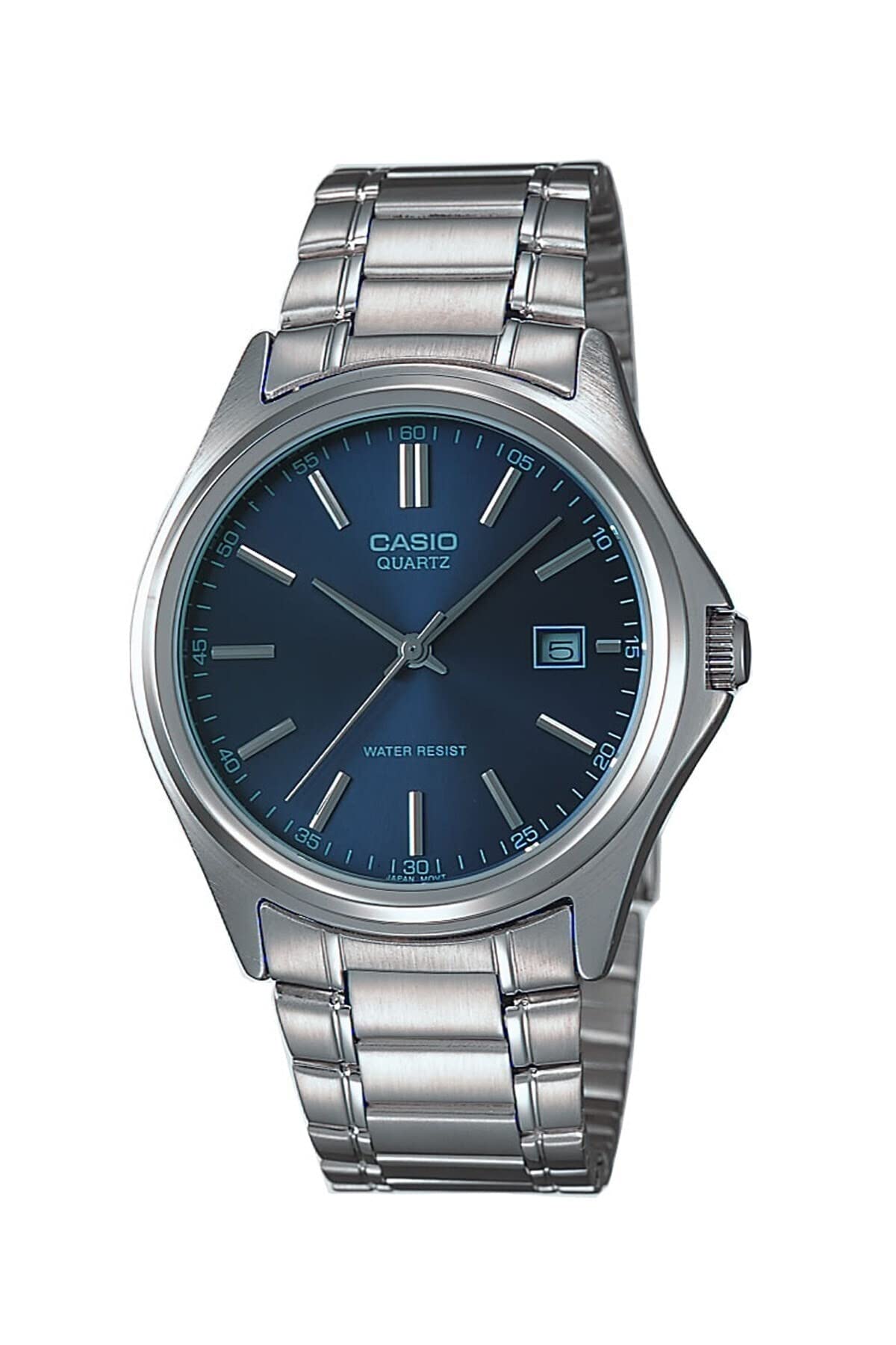 Casio Leather Band Watch Blue/Silver