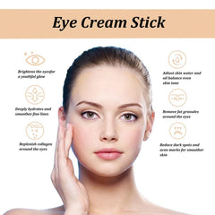 TERRIFI Eye Cream for Dark Circles, Advanced Snail Repair Eye Stick with Snail Mucin, Hydrating Cream for Puffiness and Bags Under Eyes, Reduces Fine Lines and Wrinkles (1pc)