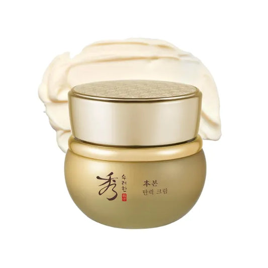 Sooryehan Bon (Firming Cream, 2.5fl oz) - Tighten & Nourish, Korean Skin Care. Elasticity Care Moisturizer for Face, Neck, Ginseng, Ginsenocide, Amino Acids