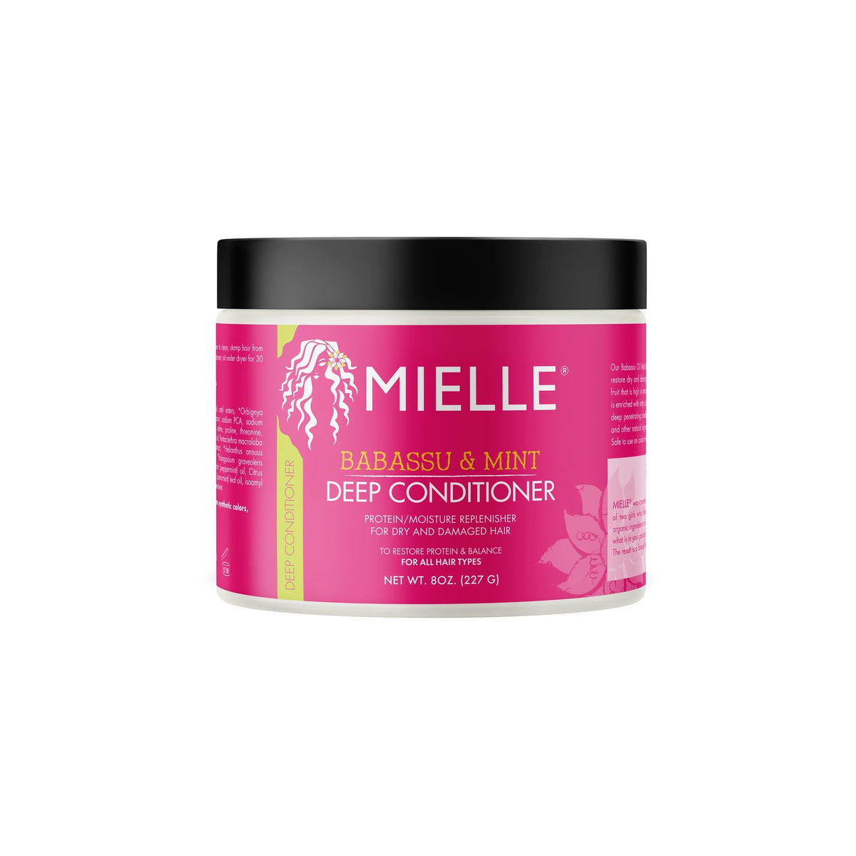 Mielle Organics Haircare Set (Babassu Conditioning Shampoo 8 oz, Babassu Oil And Mint Deep Conditioner 8 oz)