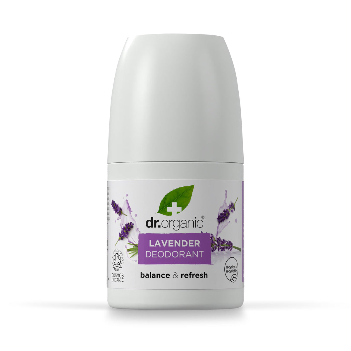 Dr Organic, Organic Lavender Deodorant, Natural, Vegan, Cruelty Free, Paraben & SLS Free, Aluminium Free, For Women & Men, 50ml