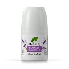 Dr Organic, Organic Lavender Deodorant, Natural, Vegan, Cruelty Free, Paraben & SLS Free, Aluminium Free, For Women & Men, 50ml