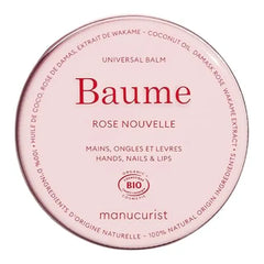 Manucurist Organic Hand Balm Multi Purpose 100% Organic Hand & Nail Lip Treatment Coconut Oil, Damask Rose Oil Magic Balm Hand Care Lip Care Practical Gift for Women Travel Beauty