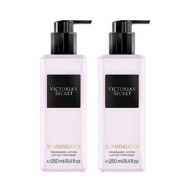 Victoria's Secret Scandalous Fragrance Body Lotion 8.4 oz / 250 ml Set of 2 (Scandalous)