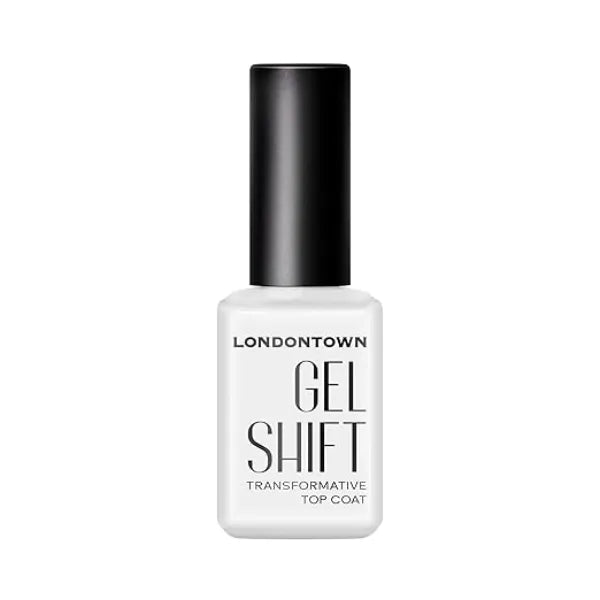 LONDONTOWN GelShift Transformative UV Gel Top Coat for Nail Polish, High Gloss Long Lasting Manicure Nail Care, HEMA Free .40 fl oz