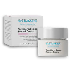 Schrammek Sensiderm Stress Protect Cream (1.7 fl oz) - for Irritated & Dry Skin - Rich Day & Night Cream - with Panthenol & Aloe Vera - Day Cream - Face Moisturizer
