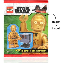 LEGO Star Wars Minifigure Combo Pack - R2-D2 Astromech Droid, C-3PO (Printed Legs, Toes and Arms) and Gonk Droid (GNK Power Droid) 75365 75339