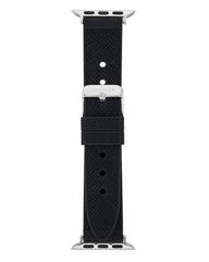 Anne Klein Silicone Fashion Band for Apple Watch Secure, Adjustable, Apple Watch Band Replacement, Fits Most Wrists