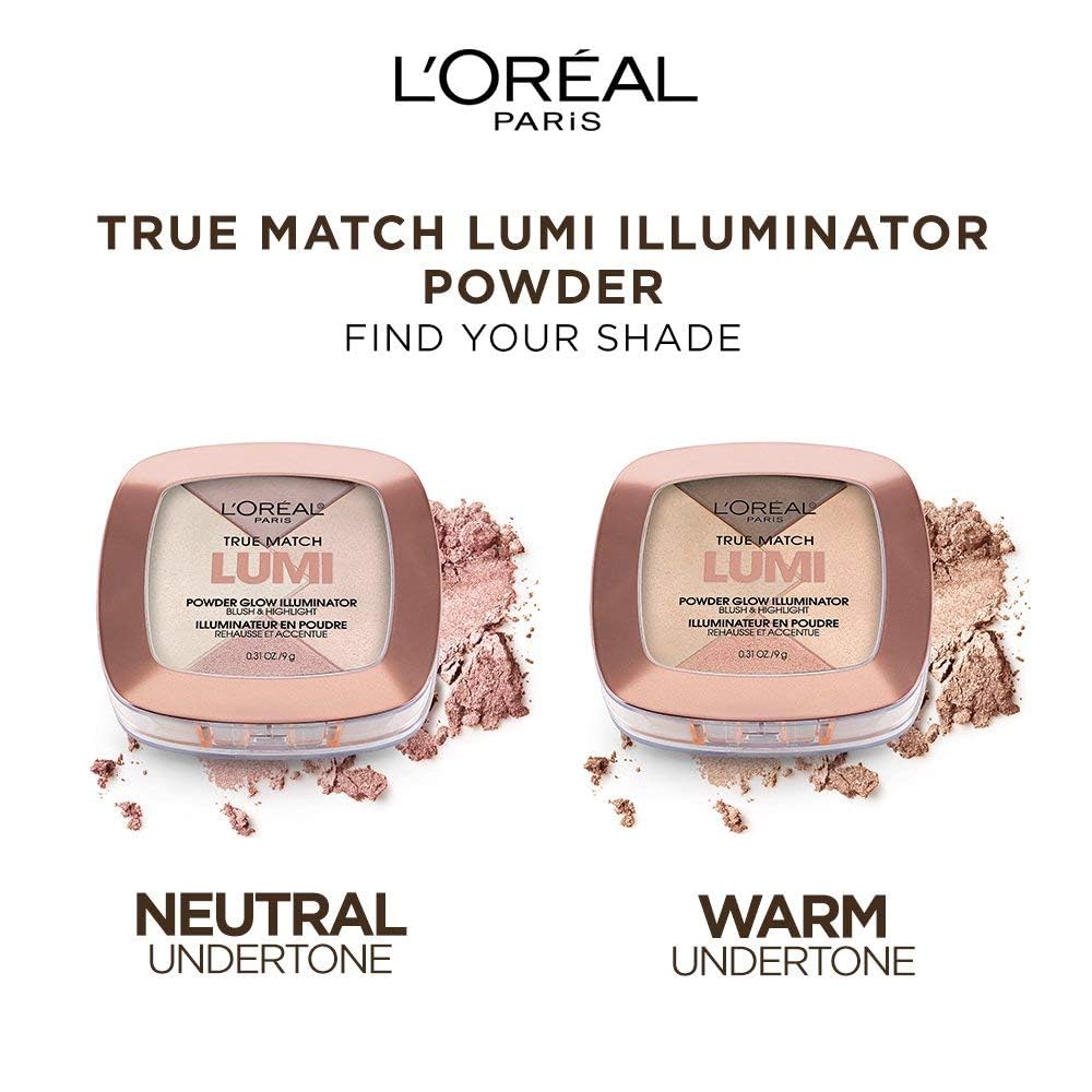 L’Oréal Paris L'Oreal True Match Lumi Powder Glow Illuminator, Warm, 9g