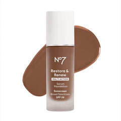 No7 Lift & Luminate Triple Action Serum Foundation SPF 15 - Umber, 1 Fl Oz