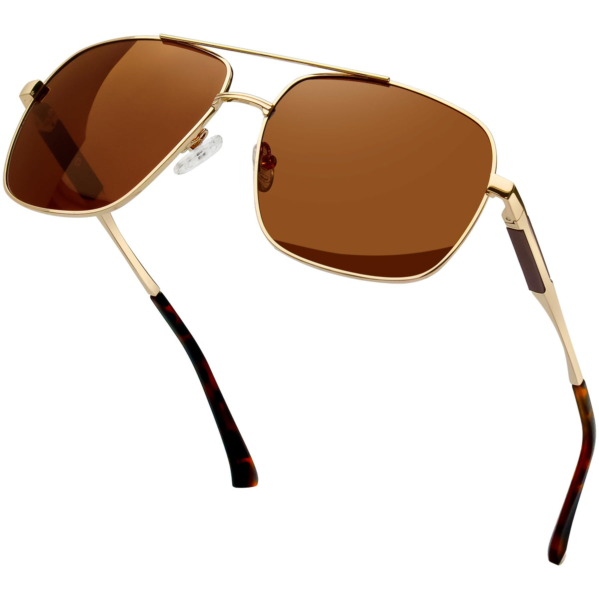 KANASTAL Polarized Sunglasses for Men Women, Large Memory Metal Frame Lightweight Sun Glasses 100% UV400 Protection Shades for Driving